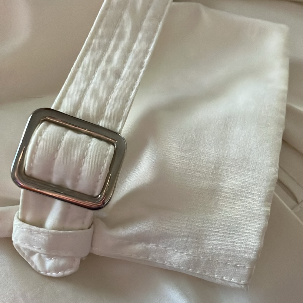 WHBM Off White Ivory Trench Coat - Picture 3 of 10